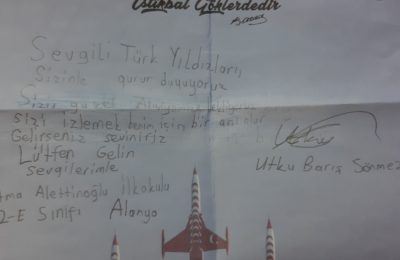 Çocuklardan Türk Yıldızları’na 20 bin mektup