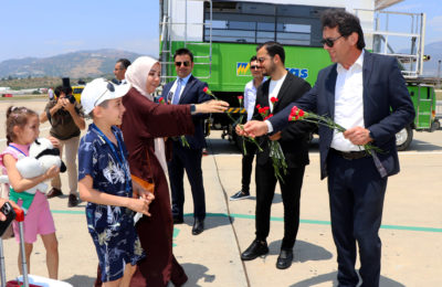 Özbekistan’dan Gazipaşa’ya Tarihi Uçuş